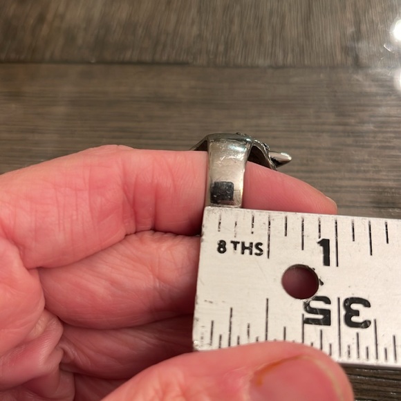 Men’s Wolf Ring Silver-tone Approx Size 10 - Picture 14 of 16